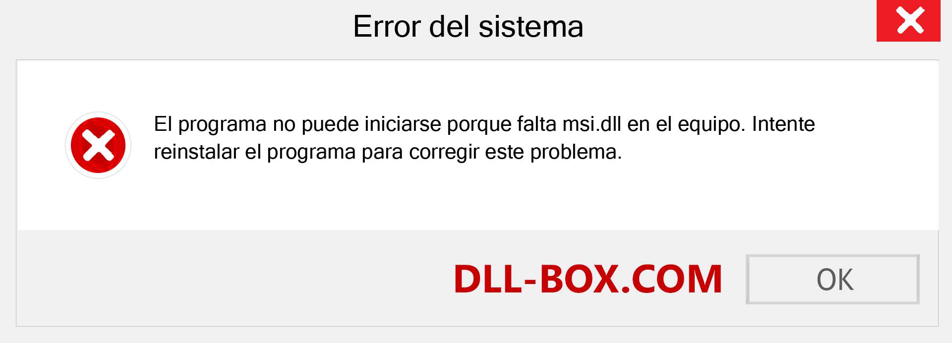 ¿Falta el archivo msi.dll ?. Descargar para Windows 7, 8, 10 - Corregir msi dll Missing Error en Windows, fotos, imágenes