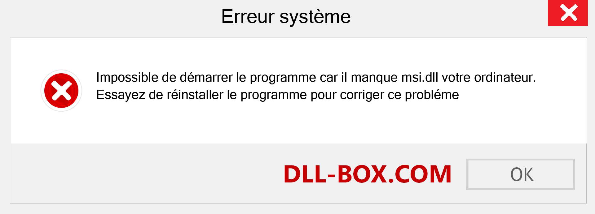 Le fichier msi.dll est manquant ?. Télécharger pour Windows 7, 8, 10 - Correction de l'erreur manquante msi dll sur Windows, photos, images